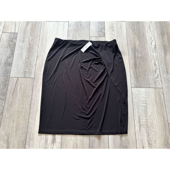 Shavonne Dorsey plus size black midi skirt size 1X - Picture 1 of 9